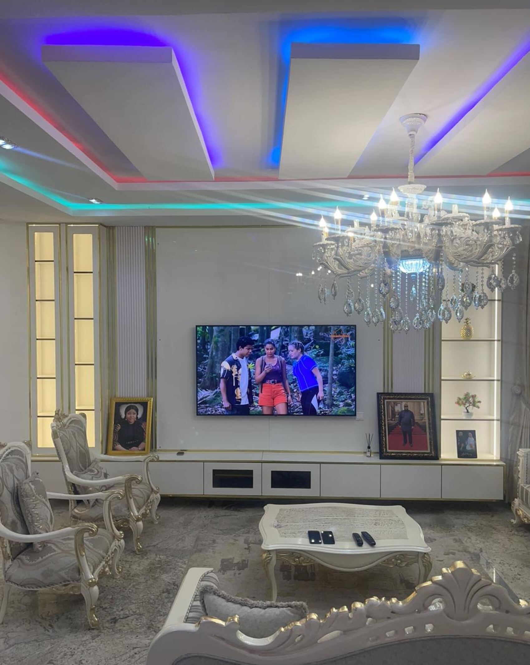 Dining and living area